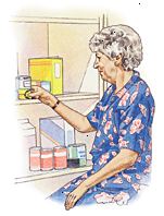 Βάλτε αντικείμενα που χρησιμοποιείτε συχνά σε κοντινή απόσταση. Θα θελήσετε να αποφεύγουν να χρησιμοποιούν ένα σκαμνί ή το σκύψιμο.