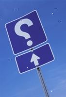 Φωτογραφία της πινακίδα με ένα ερωτηματικό